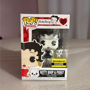 Funko Pop! Black and White Betty Boop & Pudgy Exclusive